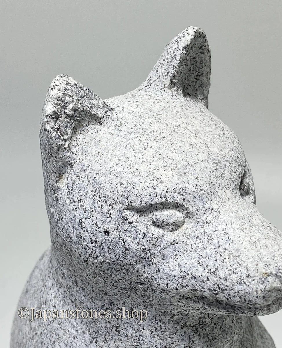 Japanese Dog Stone Statue | Ushiiwa Aoishi Granite — product photo 6 of 19