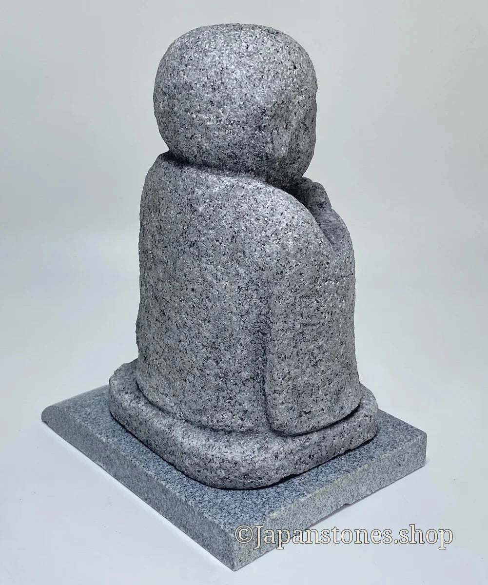 7.28 in Japanese Gassho Jizo Statue | Hanazawa Kome Granite Stone — product photo 18 of 24