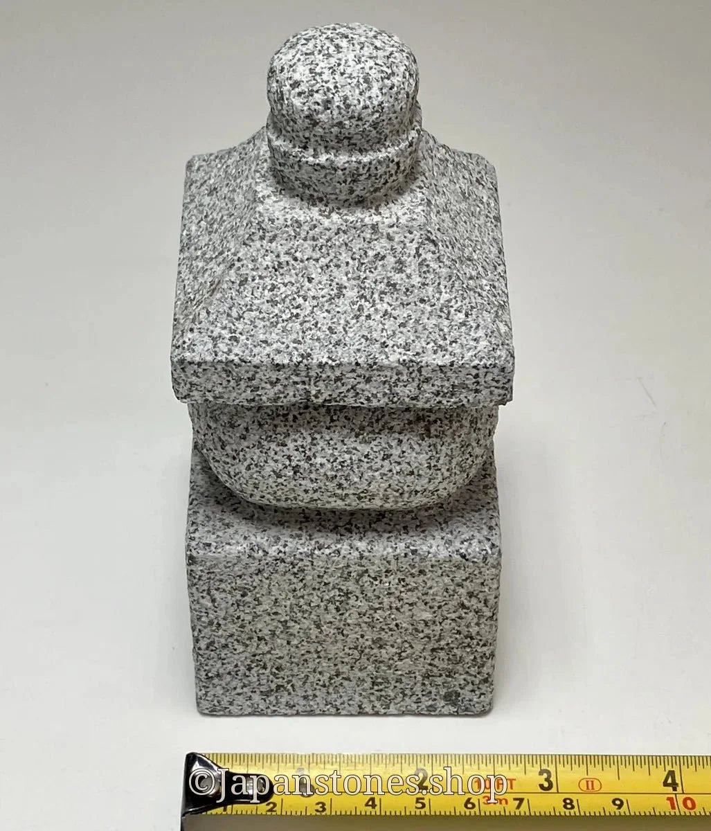 5.5 in One-Piece Gorinto – Japanese Granite Five-Element Pagoda for Zen Gardens — product photo 5 of 25