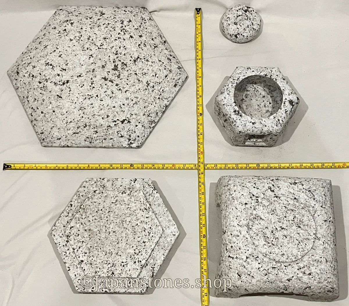 Zen Stone Lantern Yukimi Tourou Medium Granite Japanese Garden Ornament Statue — product photo 9 of 42