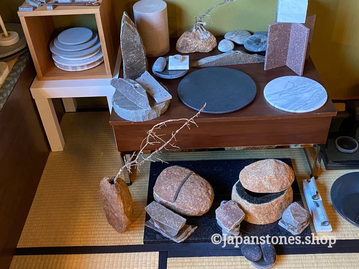 Sushi Kaiseki Sushigeta Food Plate India Granite Black Stone Japan — product photo 26 of 29