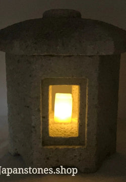 Zen Small Sunshoan Stone Lantern Tourou Granite Japanese Garden Ornament Statue