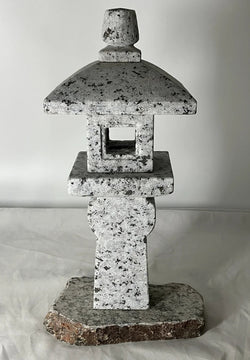 Zen Granite Gray Oribe Small Stone Lantern Tourou Japan Garden Statue