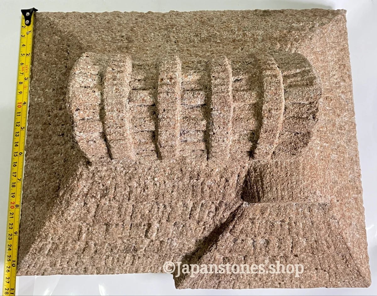Brown Medium Sandstone Thatching Stone Lantern Tourou Handmade Japanese Garden — product photo 11 of 27