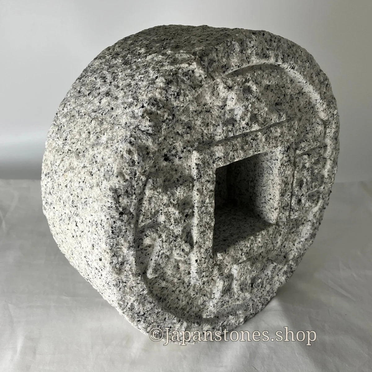 Tsukubai Chozubachi Coin Granite Stone Japanese Garden — product photo 2 of 23