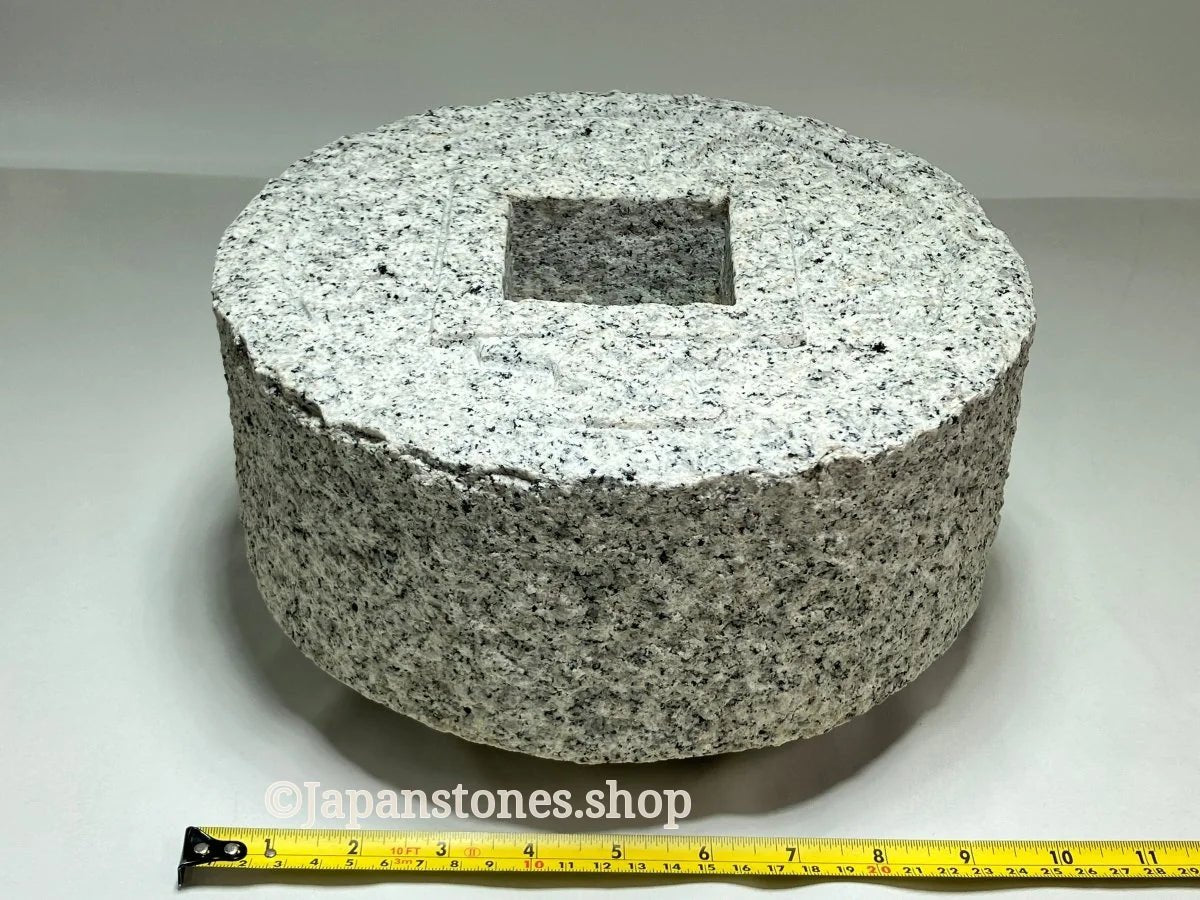 Tsukubai Chozubachi Coin Granite Stone Japanese Garden — product photo 6 of 23