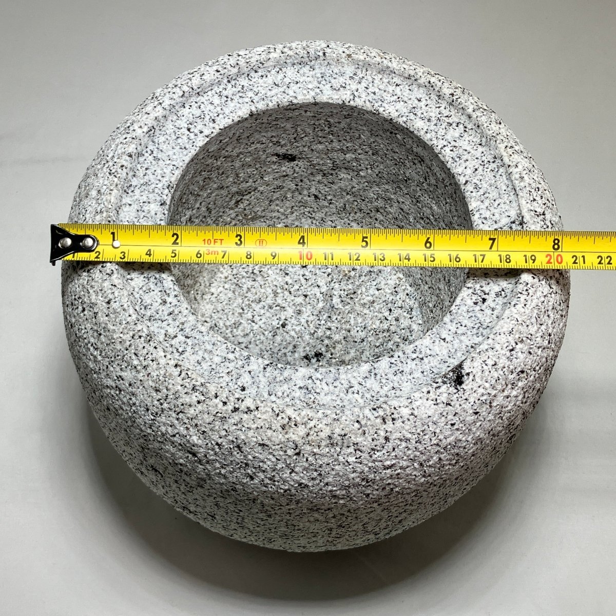 Tetsubin Style Small Granite Stone Water Bowl Chozubachi Japanese Garden