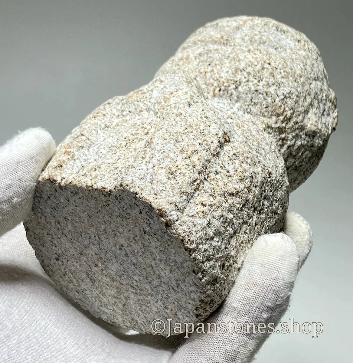 Gassho Jizo Statue Granite Aji Rust Stone Sculpture Handmade Japanese — product photo 11 of 19