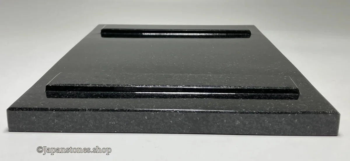 Sushi Kaiseki Sushigeta Food Plate India Granite Black Stone Japan — product photo 6 of 29