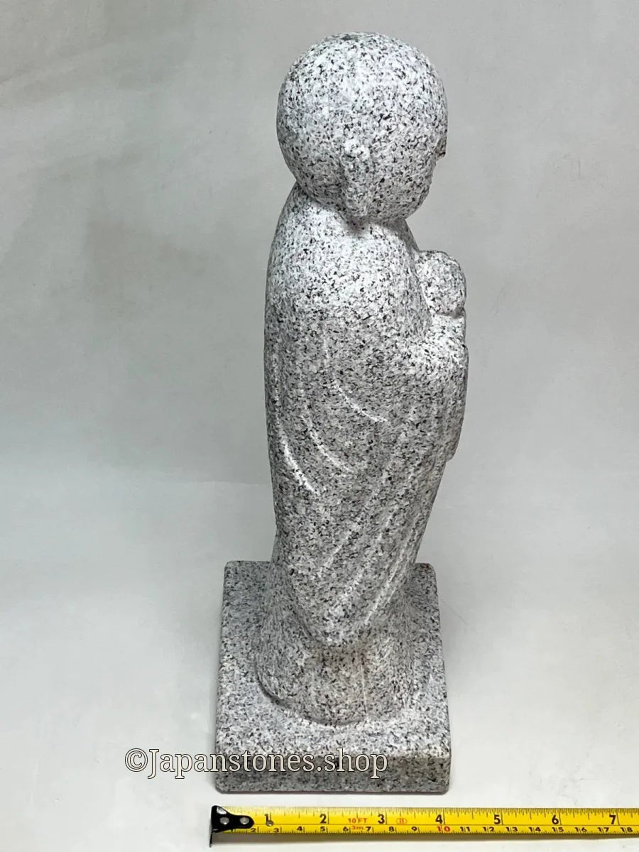 Okazaki Natsuyama Granite Stone Jizo Statue – Hand-Carved Japanese Garden — product photo 6 of 25