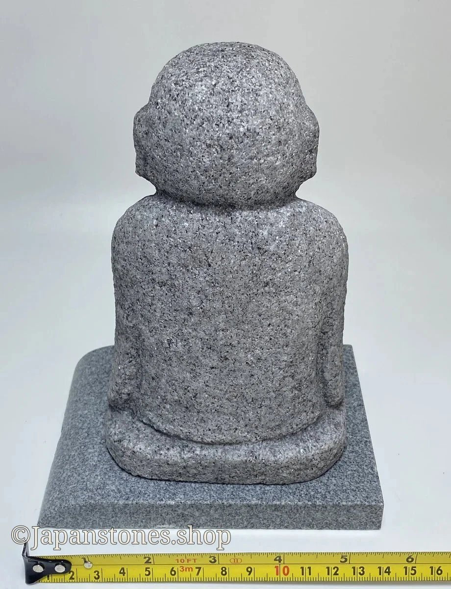 7.28 in Japanese Gassho Jizo Statue | Hanazawa Kome Granite Stone — product photo 5 of 24