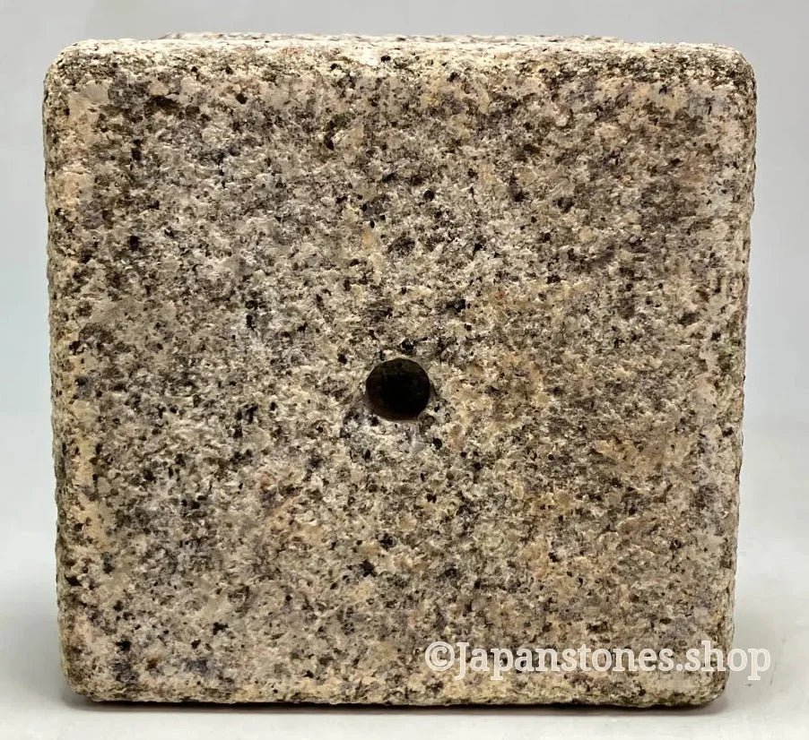 Mannari Granite Stone Gorinto Pink Gray 13 inch Japan Stone Craft — product photo 10 of 25