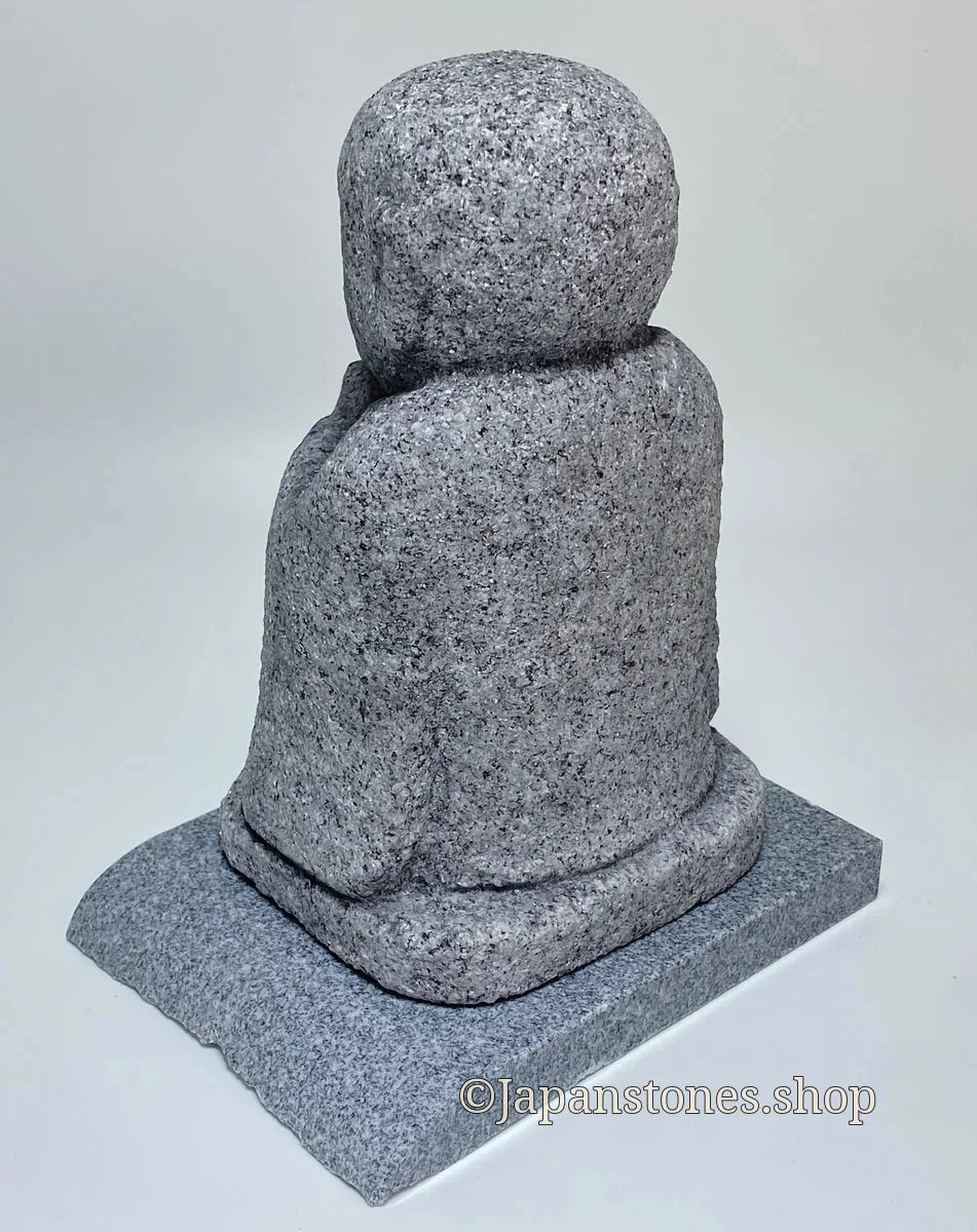 7.28 in Japanese Gassho Jizo Statue | Hanazawa Kome Granite Stone — product photo 20 of 24