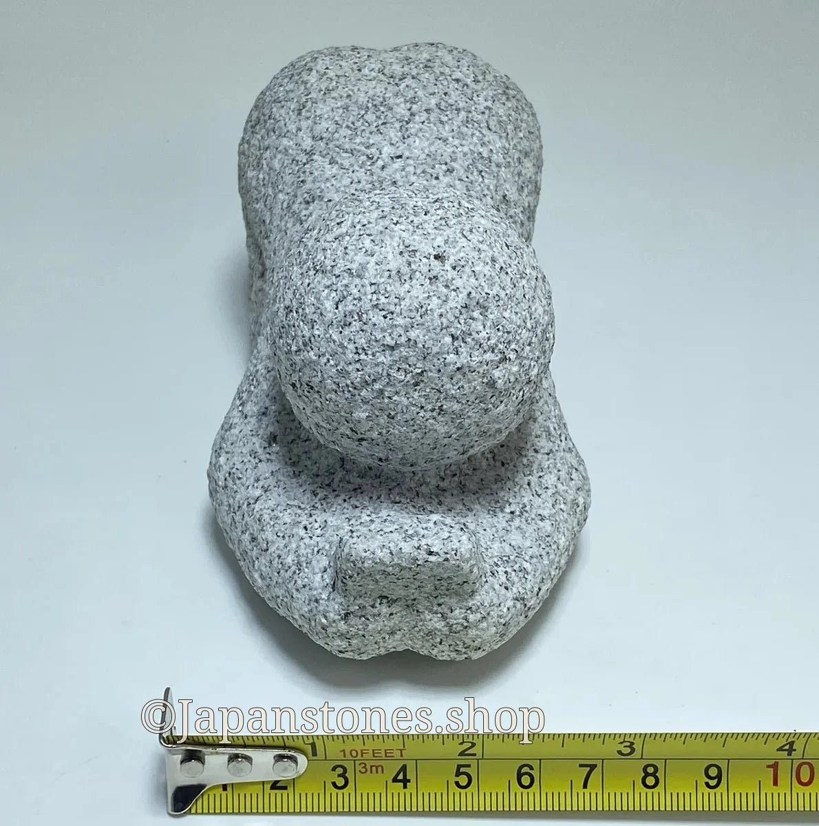The Man Who Keeps Reading | Japanese Granite Sculpture — product photo 7 of 15