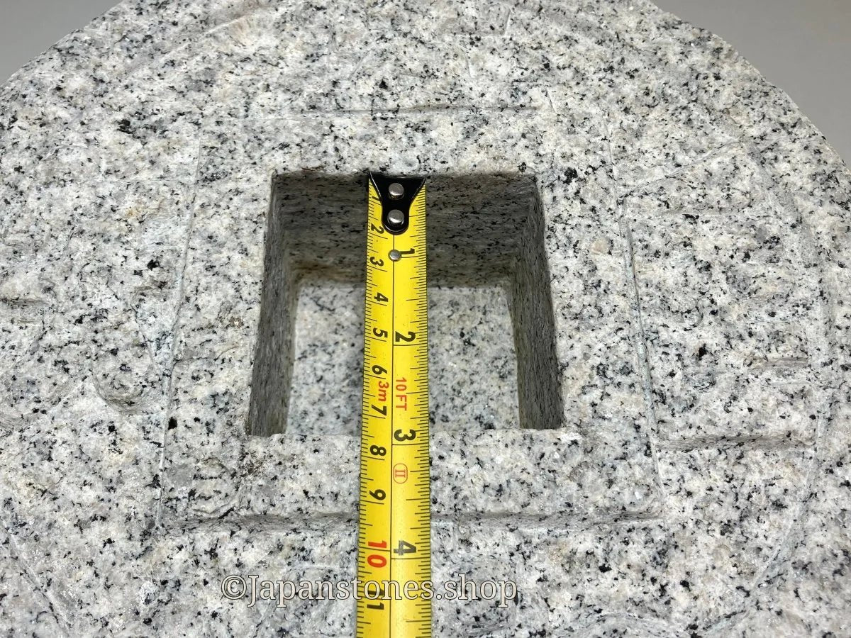 Tsukubai Chozubachi Coin Granite Stone Japanese Garden — product photo 14 of 23