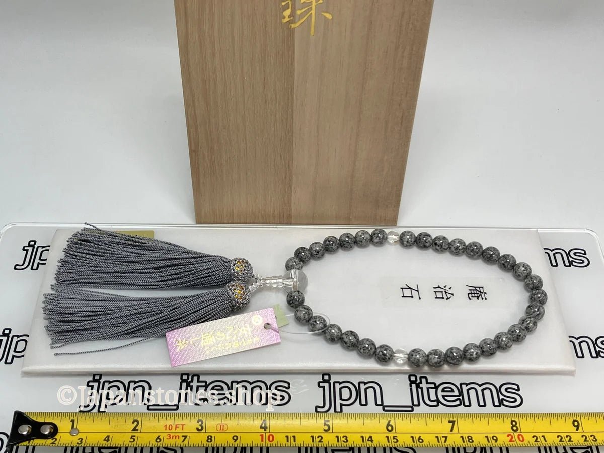 For Women Aji Stone Buddhist Prayer Beads Juzu Japanese Mala Beads 8mm Kyoto — photo 7 of 14