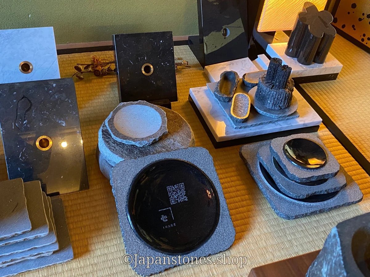 Sushi Kaiseki Sushigeta Food Plate India Granite Black Stone Japan — product photo 23 of 29