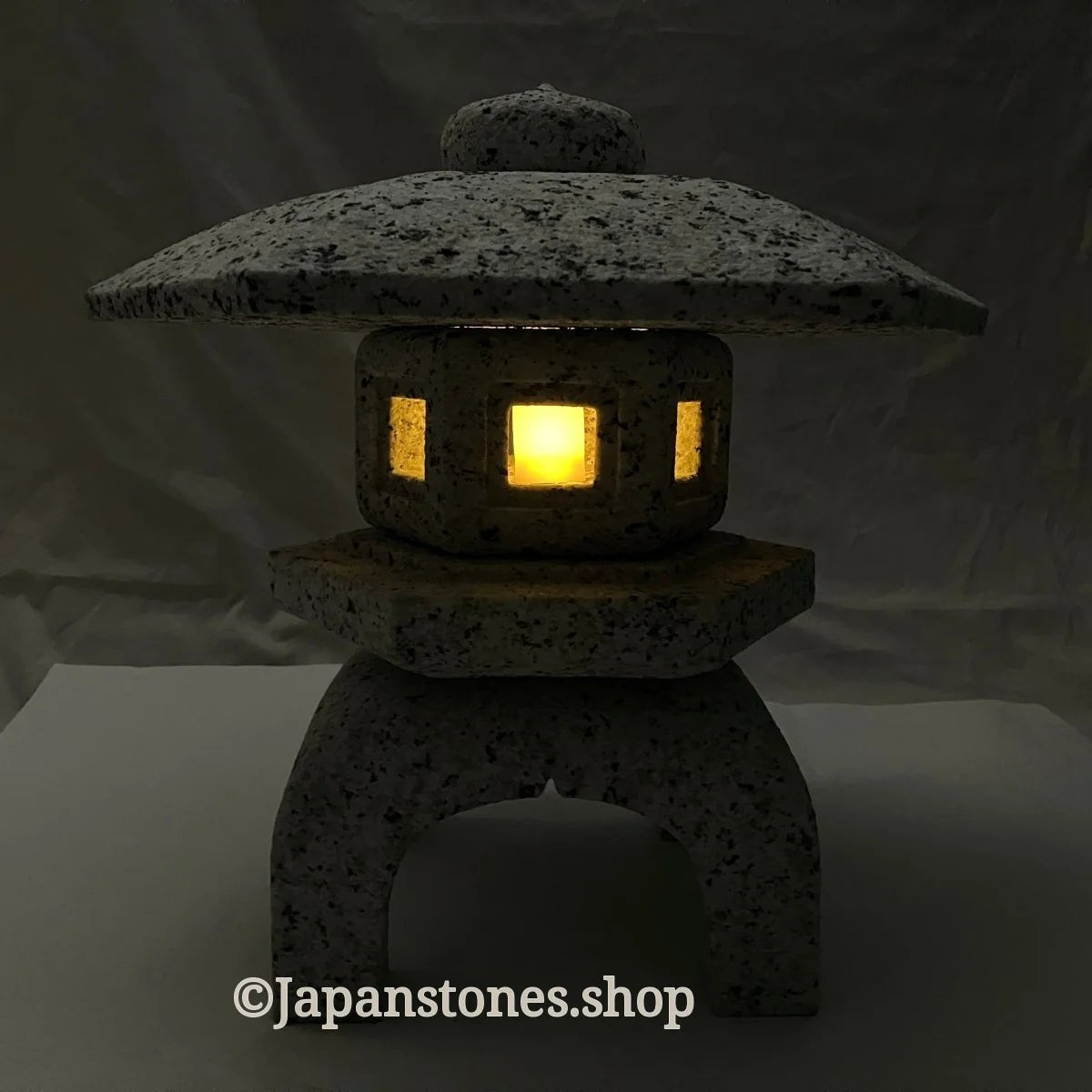 Zen Stone Lantern Yukimi Tourou Medium Granite Japanese Garden Ornament Statue — product photo 24 of 42