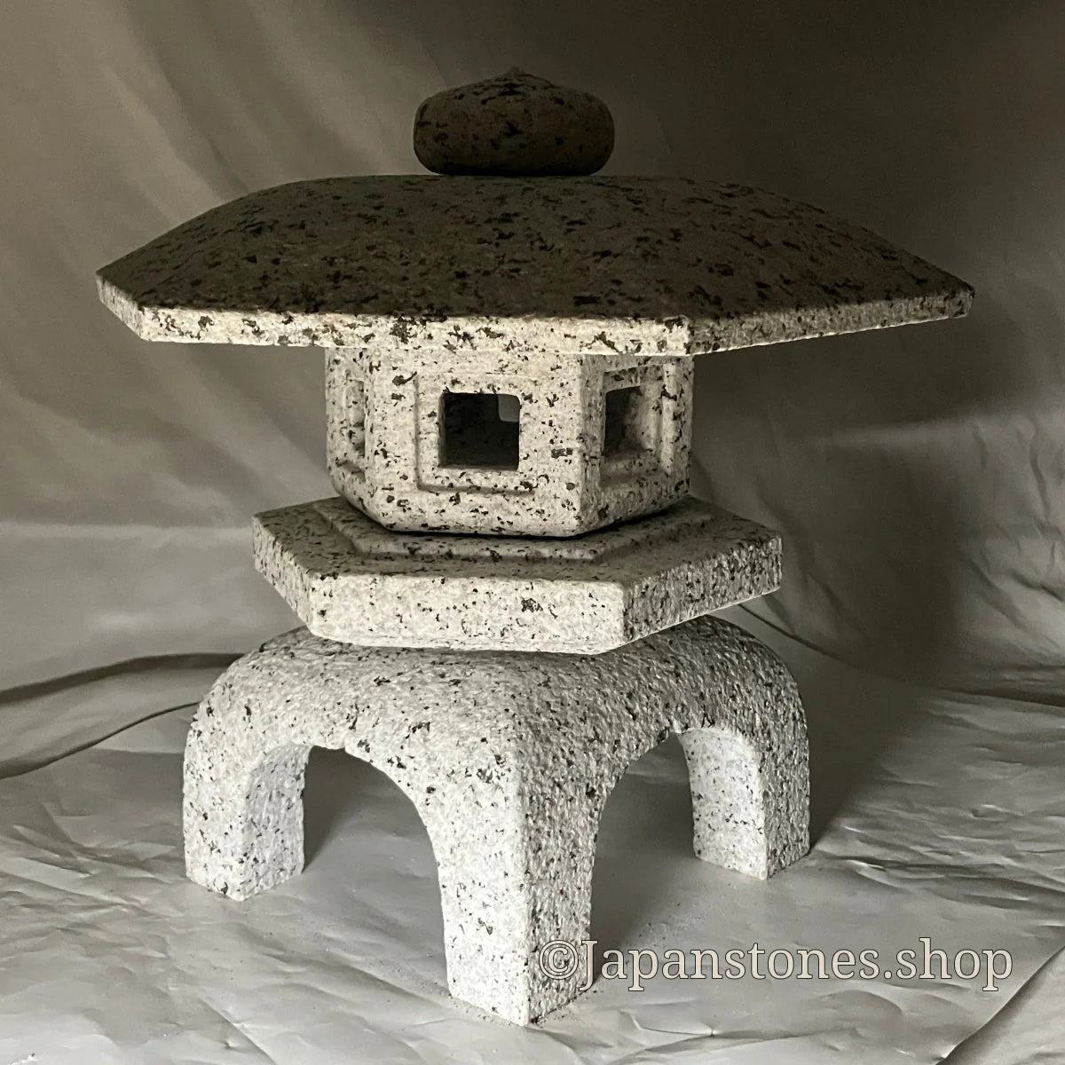 Zen Stone Lantern Yukimi Tourou Medium Granite Japanese Garden Ornament Statue — product photo 34 of 42
