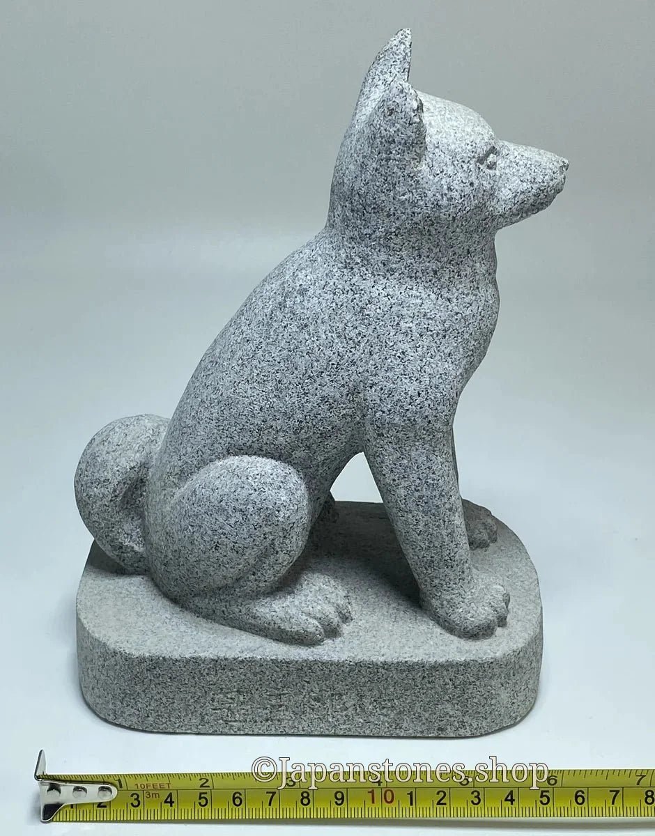 Japanese Dog Stone Statue | Ushiiwa Aoishi Granite — product photo 3 of 19