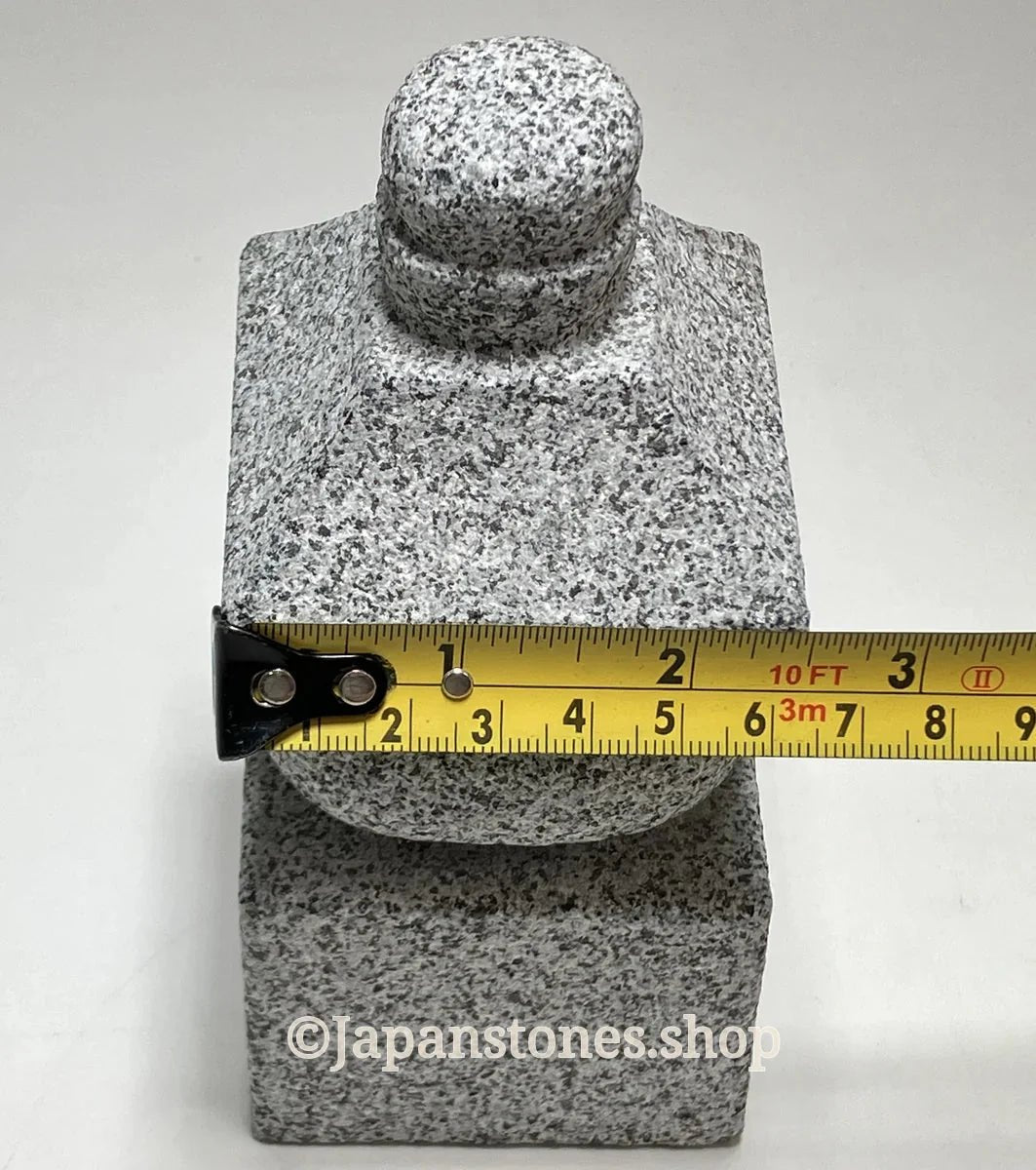 5.5 in One-Piece Gorinto – Japanese Granite Five-Element Pagoda for Zen Gardens — product photo 7 of 25
