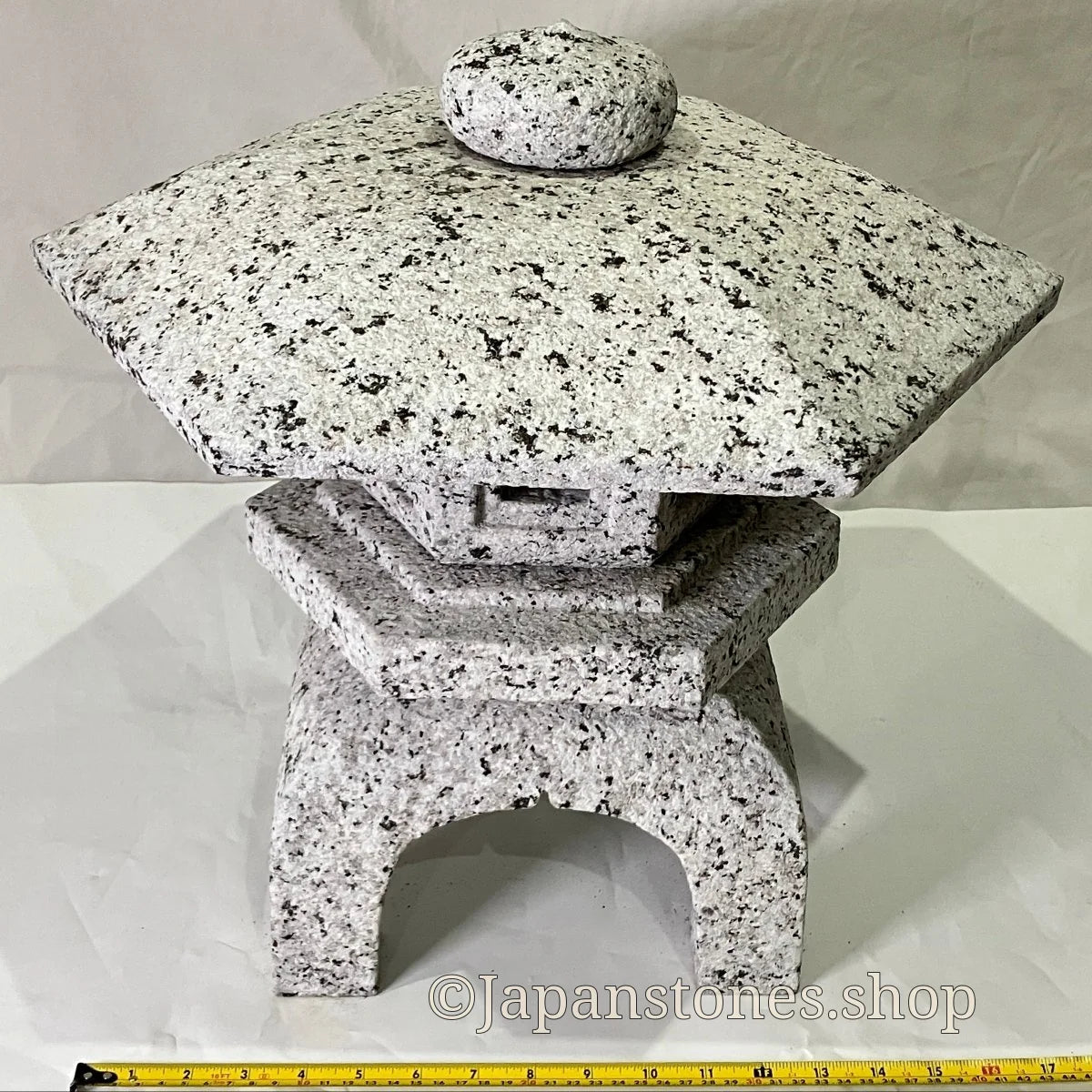 Zen Stone Lantern Yukimi Tourou Medium Granite Japanese Garden Ornament Statue — product photo 6 of 42