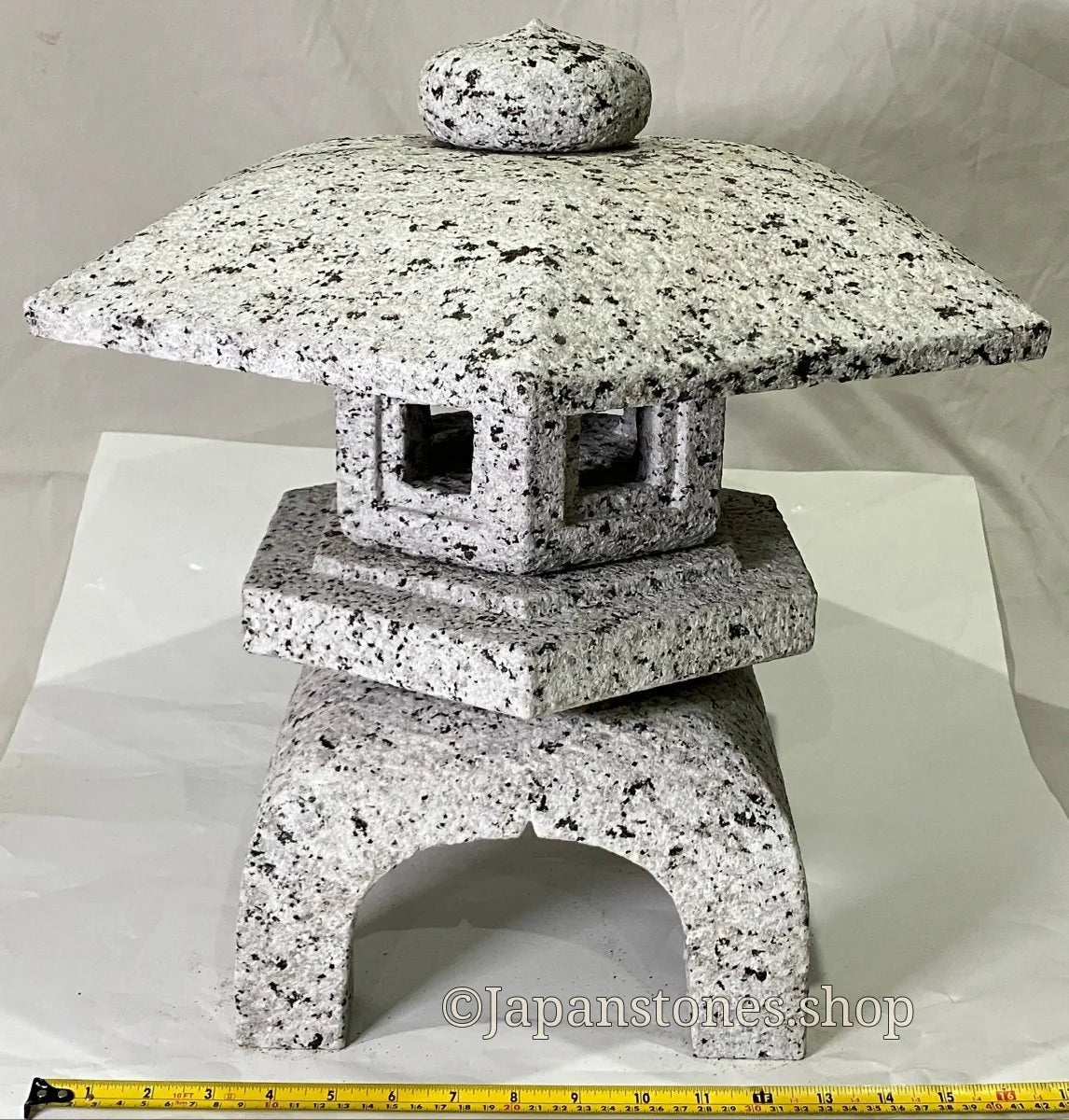 Zen Stone Lantern Yukimi Tourou Medium Granite Japanese Garden Ornament Statue — product photo 7 of 42