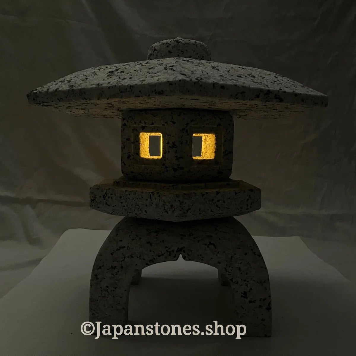 Zen Stone Lantern Yukimi Tourou Medium Granite Japanese Garden Ornament Statue — product photo 25 of 42