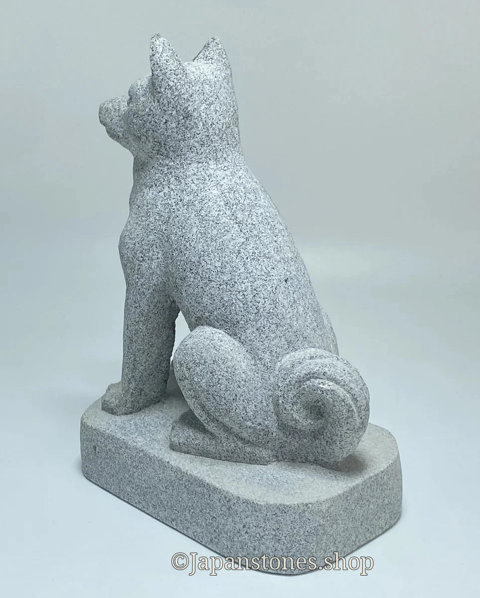 Japanese Dog Stone Statue | Ushiiwa Aoishi Granite — product photo 13 of 19