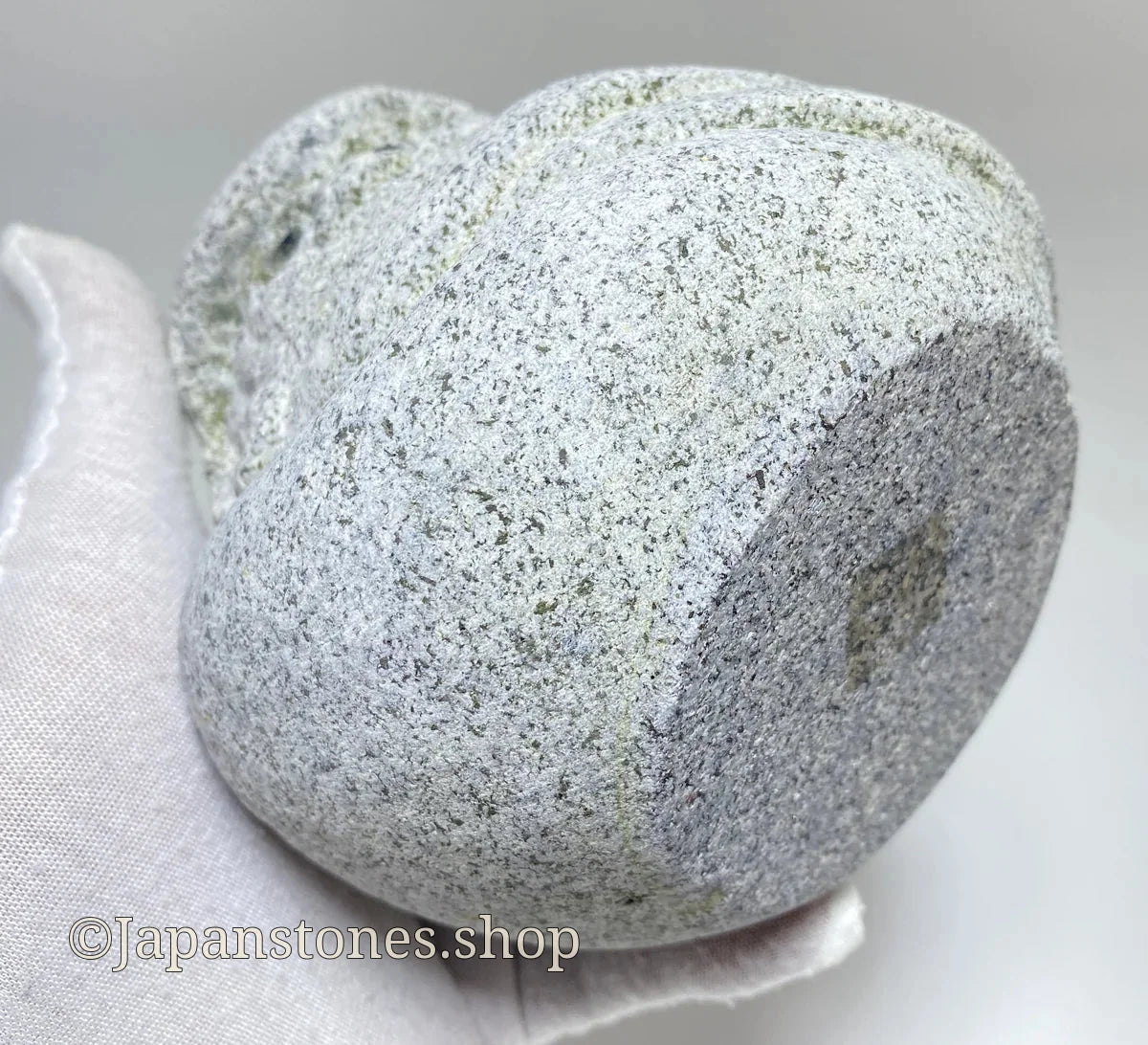 Hand-Carved Japanese Granite Daruma Statue | Hanazawa Kome Stone — product photo 12 of 24