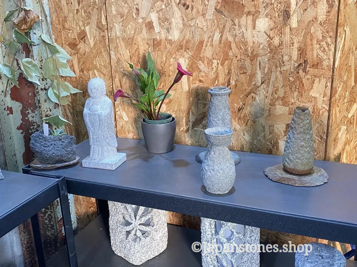 Okazaki Natsuyama Granite Stone Jizo Statue – Hand-Carved Japanese Garden — product photo 24 of 25