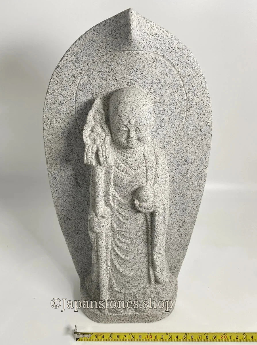 Boat-Shaped Enmei Jizo Statue | Natsuyama Stone, 16.14 in — product photo 4 of 23