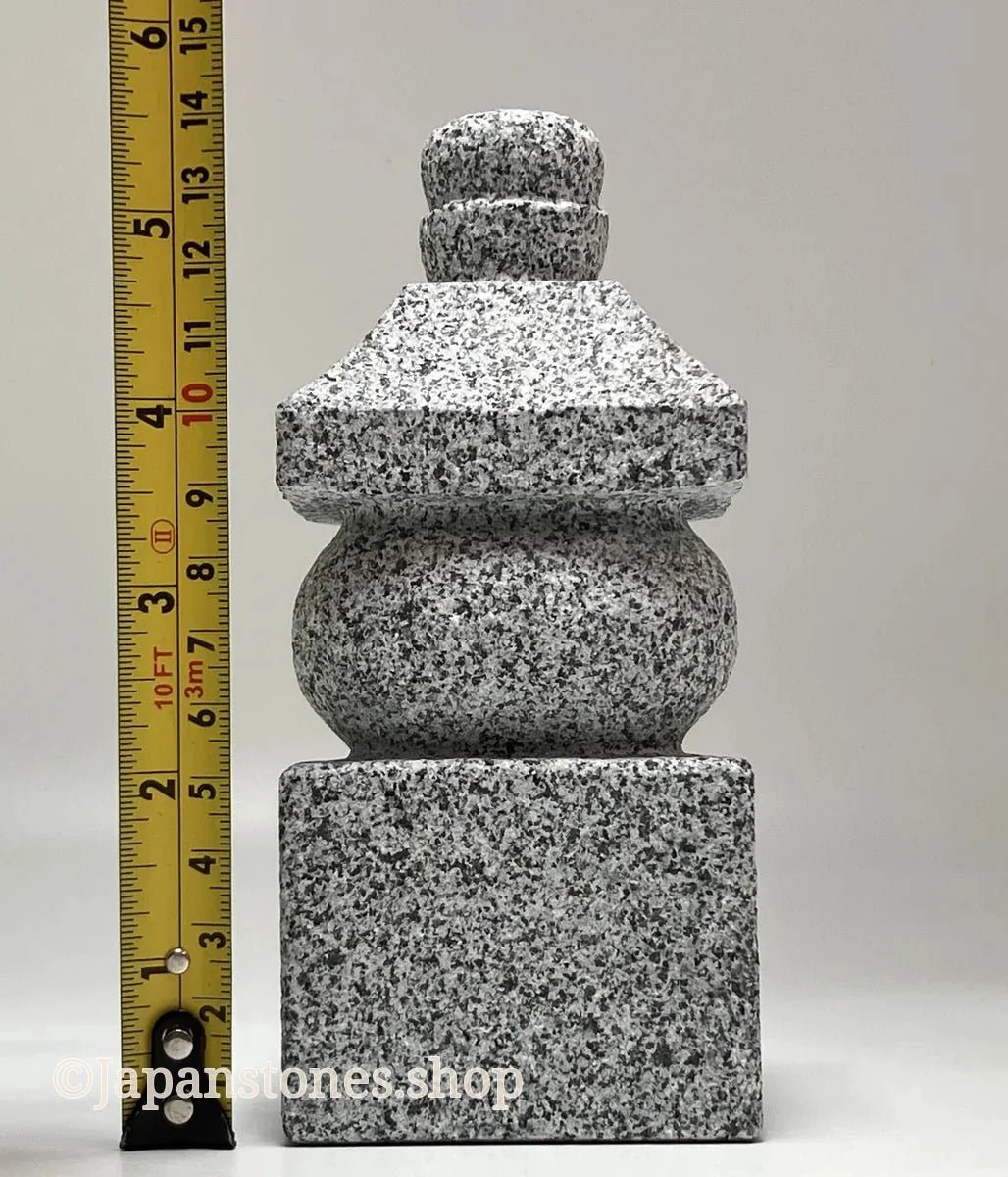 5.5 in One-Piece Gorinto – Japanese Granite Five-Element Pagoda for Zen Gardens — product photo 2 of 25