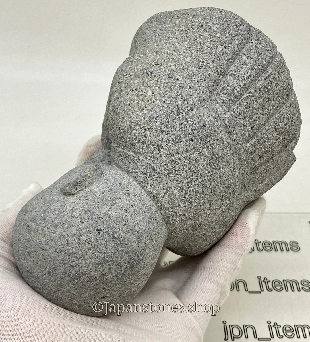 Gasshou Jizo Ojizo-Sama Granite Stone Sculpture Handmade Japanese Garden — product photo 10 of 29