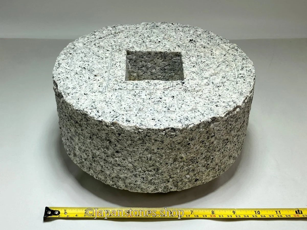 Tsukubai Chozubachi Coin Granite Stone Japanese Garden — product photo 8 of 23