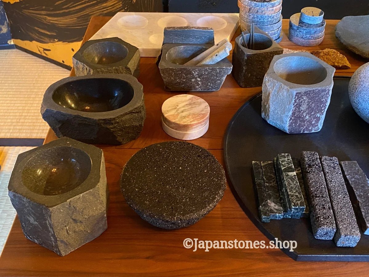 Sushi Kaiseki Sushigeta Food Plate India Granite Black Stone Japan — product photo 22 of 29