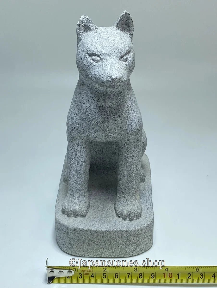 Japanese Dog Stone Statue | Ushiiwa Aoishi Granite — product photo 5 of 19