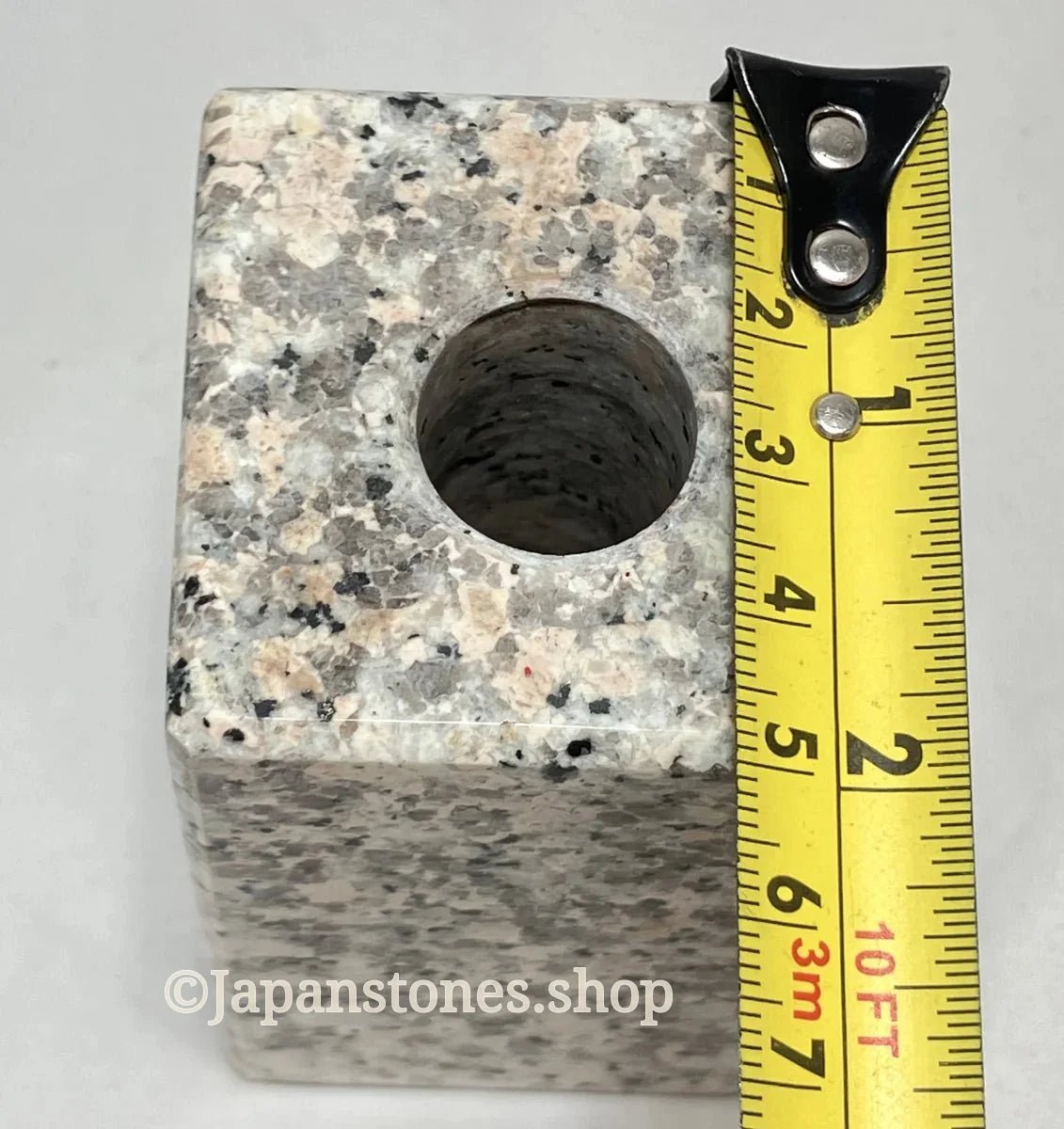 Gray Pink Mannari Stone Granite Vase Japanese Ornament Statue — product photo 11 of 27