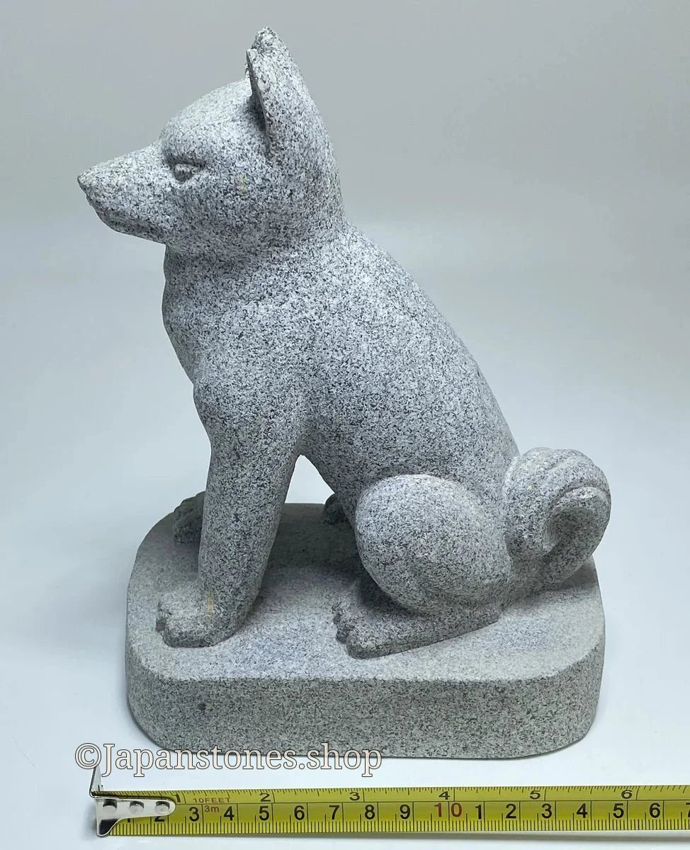 Japanese Dog Stone Statue | Ushiiwa Aoishi Granite — product photo 4 of 19