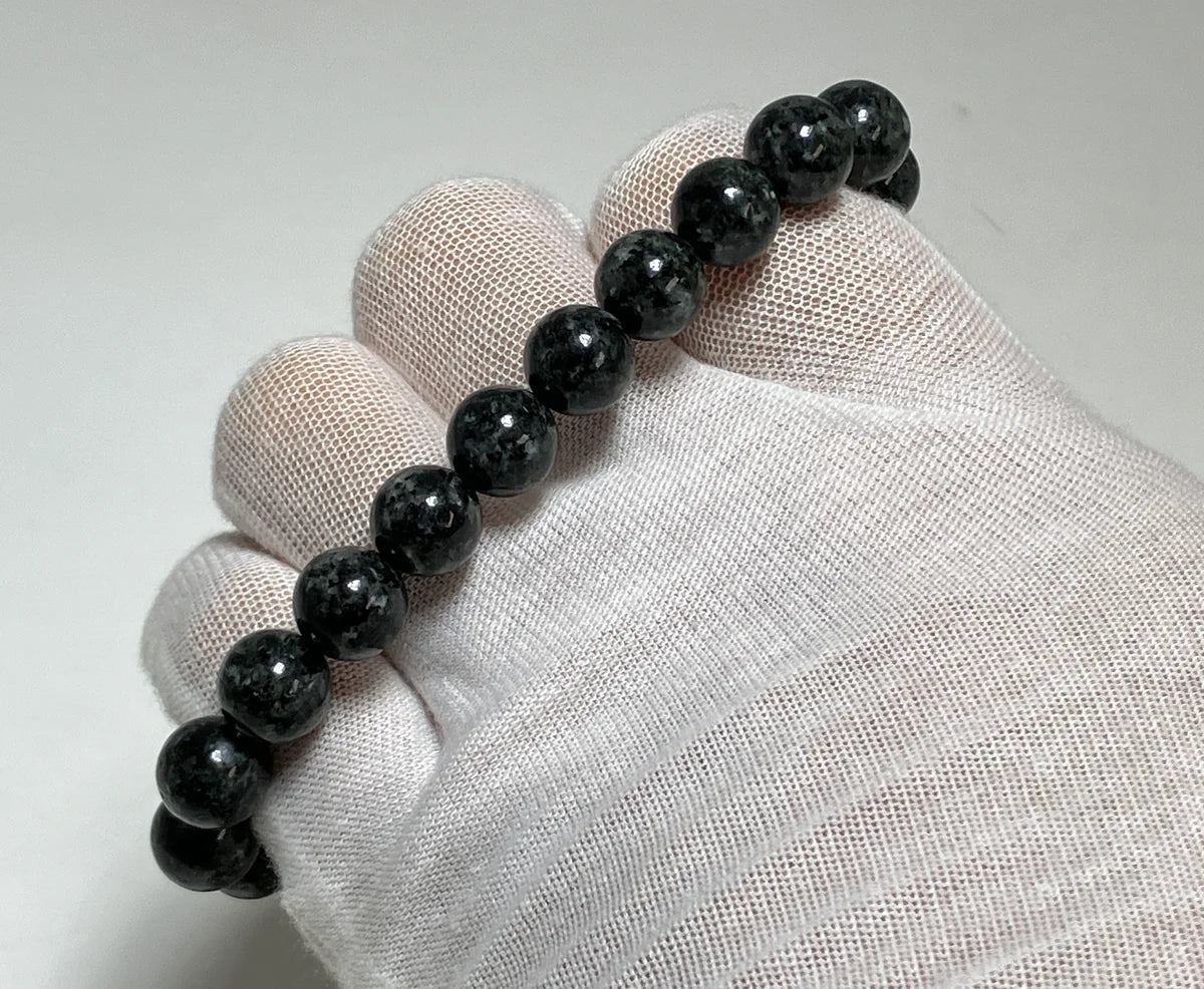 For Women Bichu Black Blue Diorite Stone Mala Beads Juzu Bracelet Japanese 10mm