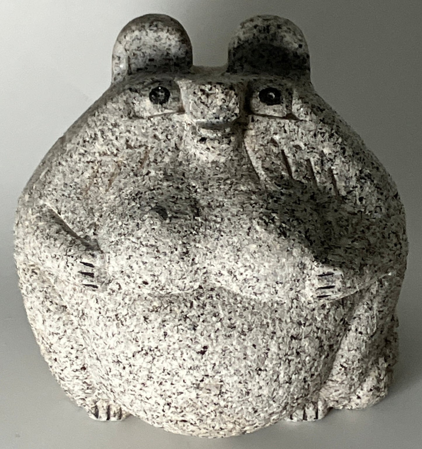 Female Tanuki Statue Hand-Carved Granite Stone Japanese Raccoon Dog - japanstones.shop