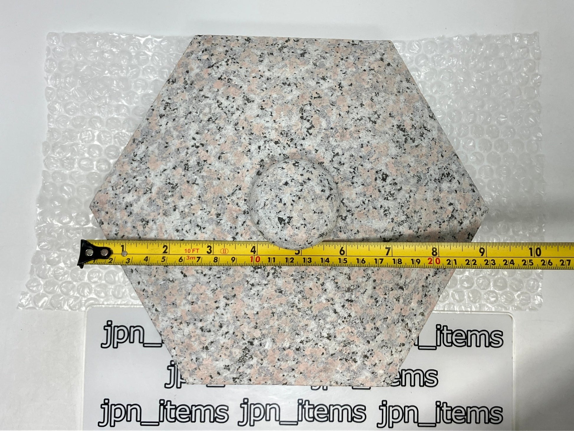 Zen Pink Gray Yukimi Stone Lantern