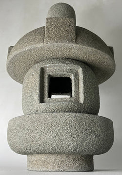 Zen Small Misaki Stone Lantern Gray Sandstone Japanese Garden Ornament Statue