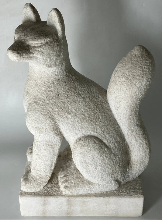 white stone fox - japanstones.shop