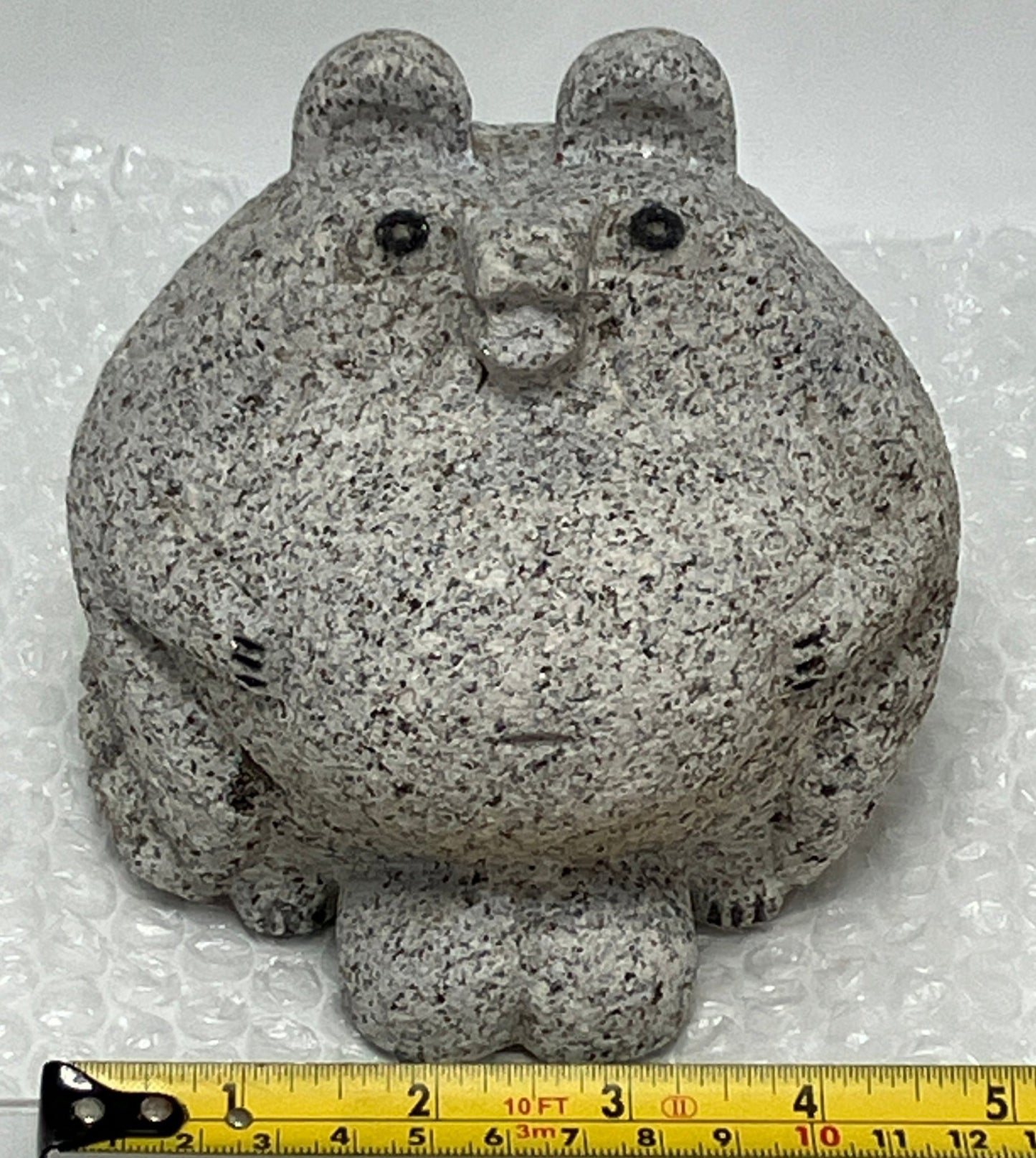 Male Tanuki Statue Hand-Carved Granite Stone Japanese Raccoon Dog - japanstones.shop