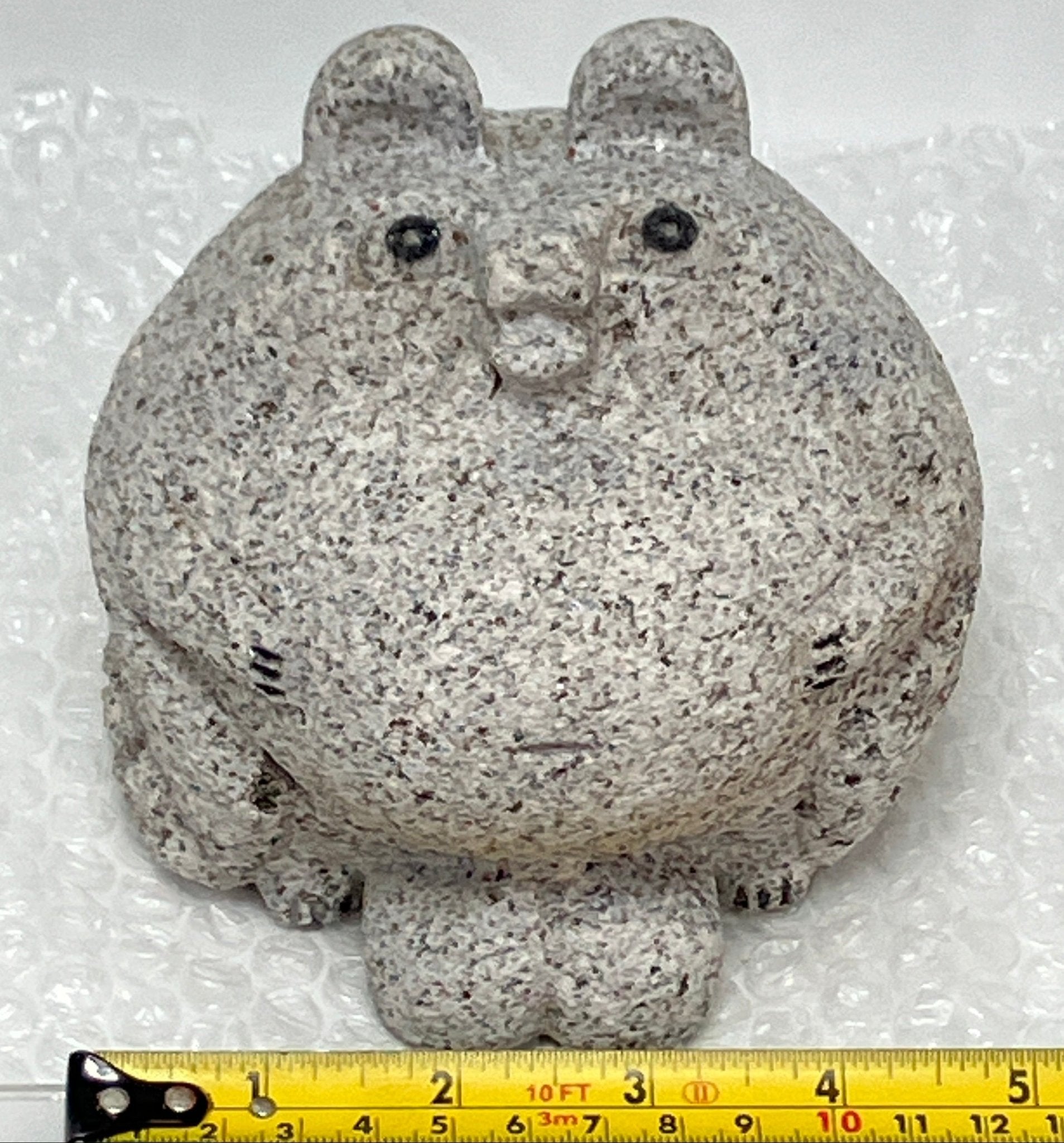 Male Tanuki Statue Hand-Carved Granite Stone Japanese Raccoon Dog - japanstones.shop