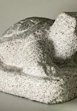 Turtle Statue Granite Gray Stone Sculpture Handmade Japanese Garden