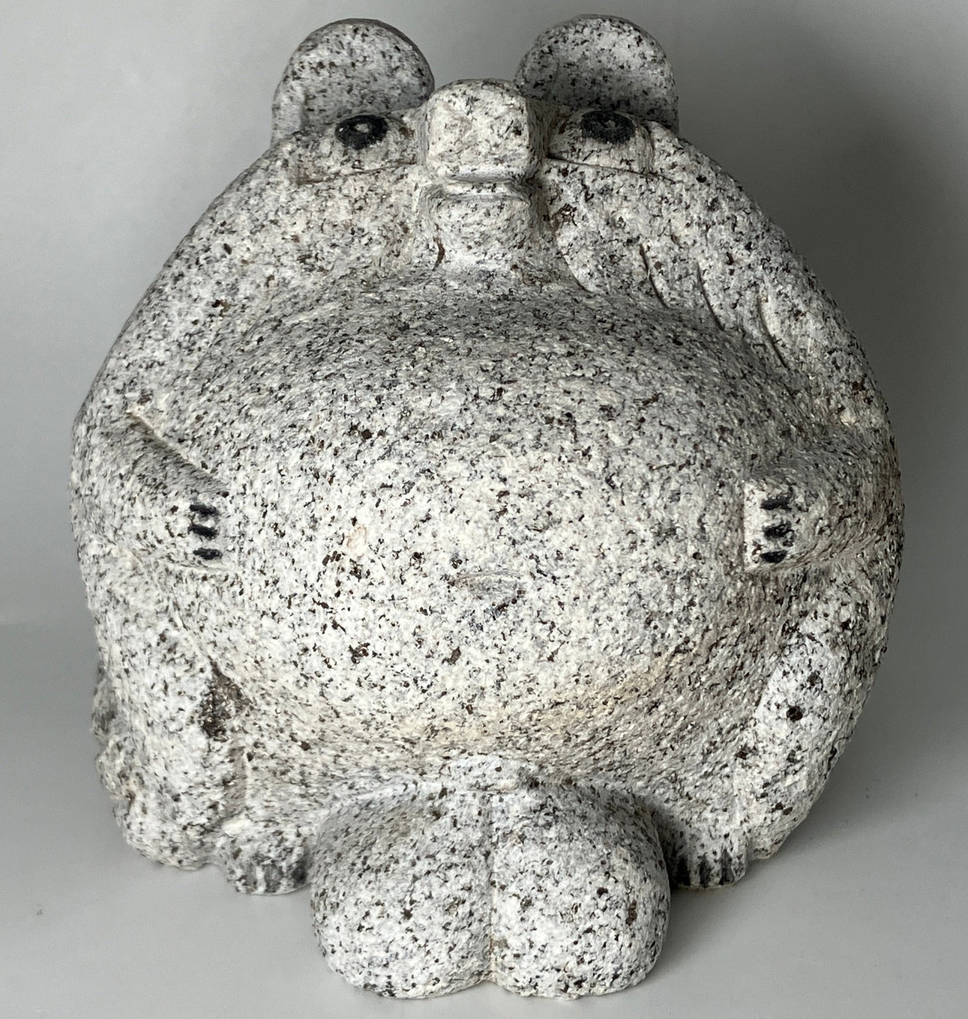 Male Tanuki Statue Hand-Carved Granite Stone Japanese Raccoon Dog - japanstones.shop