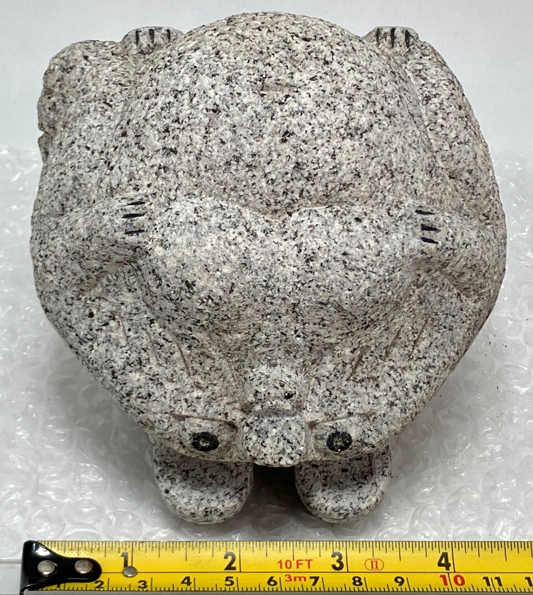 Female Tanuki Statue Hand-Carved Granite Stone Japanese Raccoon Dog - japanstones.shop