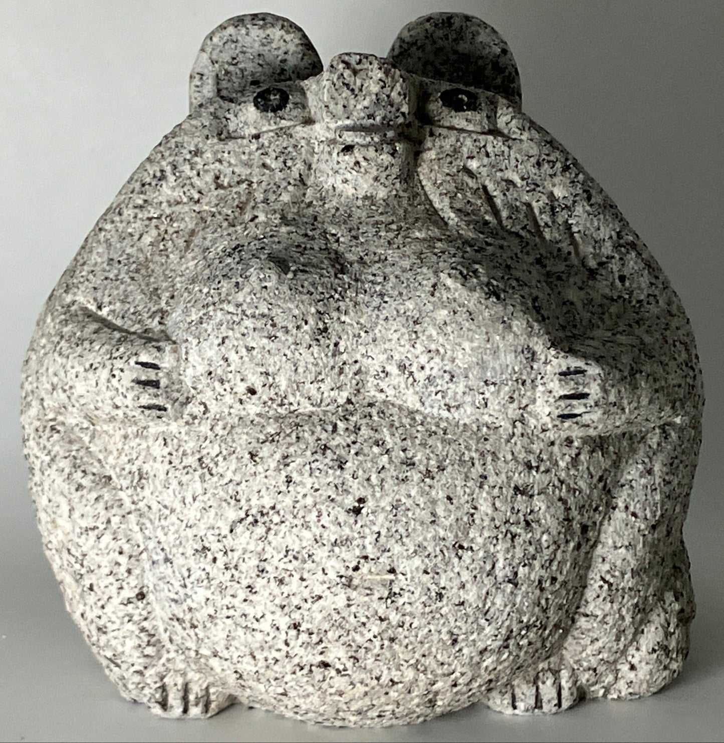 Female Tanuki Statue Hand-Carved Granite Stone Japanese Raccoon Dog - japanstones.shop